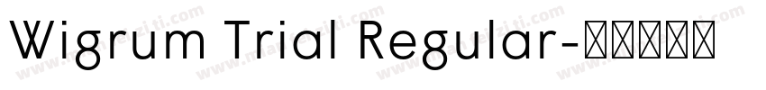 Wigrum Trial Regular字体转换